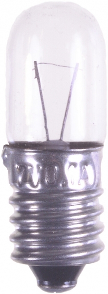 Lampada incandescente per segnalazione DURLUX E10 240V 5W 20mA Ø10×28mm 
