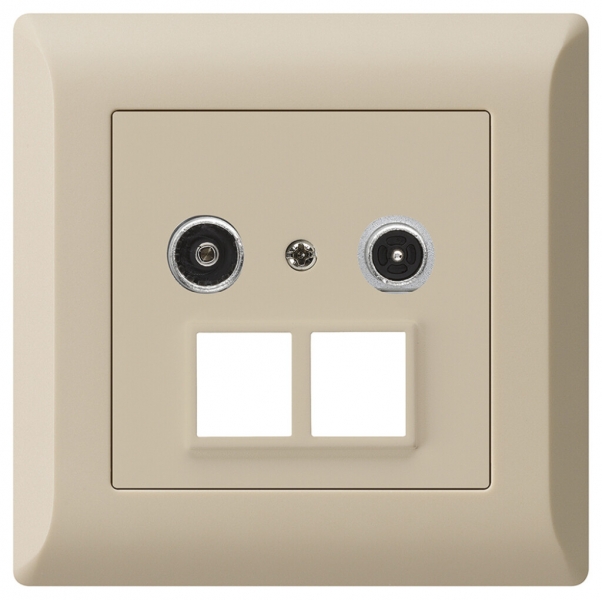 Prise multimédia ENC kallysto.line R/TV 19dB 2GHz beige 