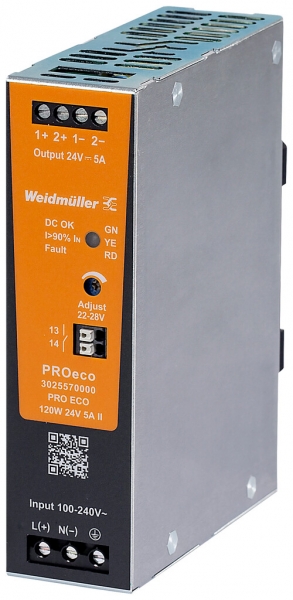 Alimentation à découpage Weidmüller Connect Power PRO ECO 120W 24V 5A 