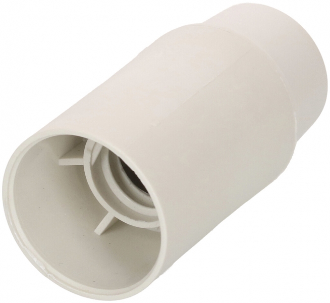 Portalampada E14 materiale sintetico M10×1 bianco liscio 