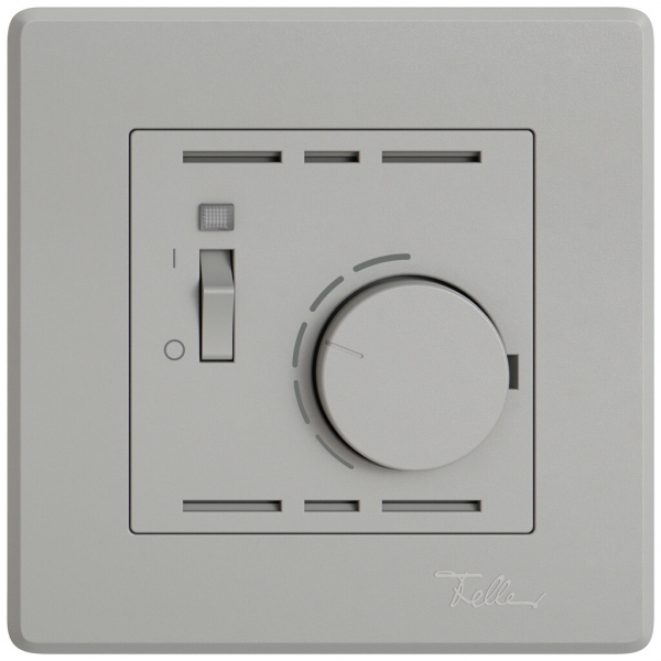 Termostato ambiente INC EDIZIO.liv SNAPFIX® con interruttore 230VAC 50Hz grc 