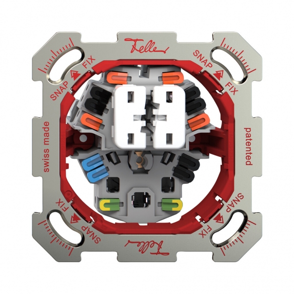 Combinazione INC Feller SNAPFIX® AR+schema 3+T23 