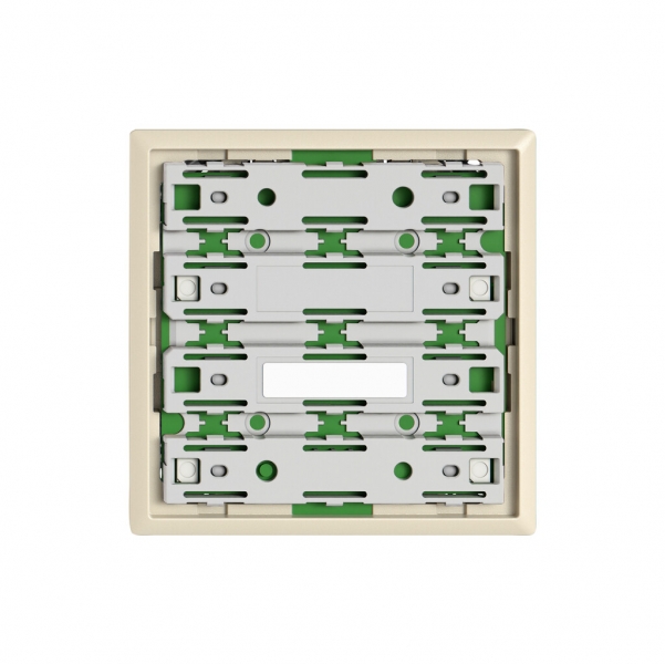 Piastra frontale EDIZIO.liv SNAPFIX® per pulsante UNI 3904-1 senza LED cr 