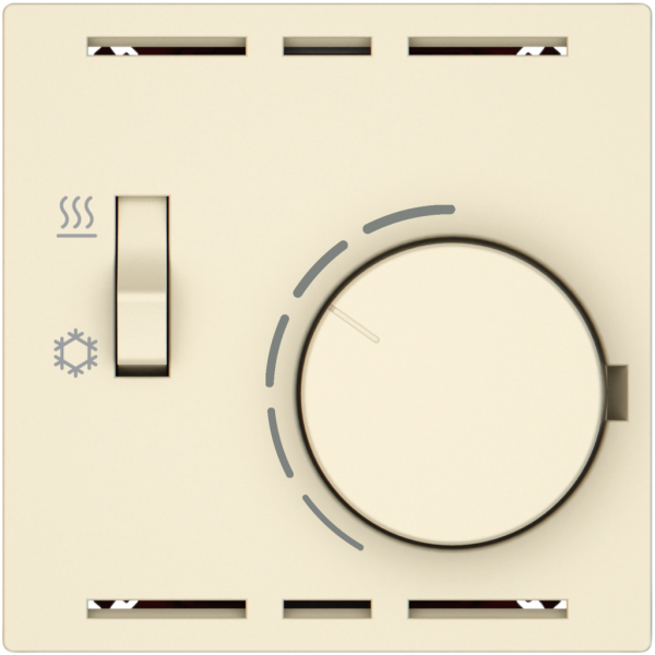Thermostat d'ambiance EDIZIO.liv SNAPFIX® inter.chaud/froid 230VAC 50Hz cr 
