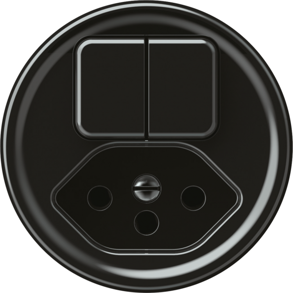 Combinaison origin 2×touches 2CO+T13 1P 0<1 10A 230V 60×60mm noir 