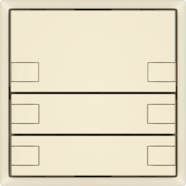 Universaltaster EDIZIO.liv UNI SNAPFIX® 12…48V o.LED 6× 1-Tbed.cr 