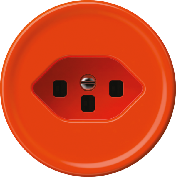 Prise origin 1×type 23 16A 230V 60×60mm orange 