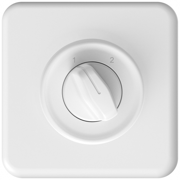 Interrupteur rotatif ENC STANDARDdue a.cont.sép.2P 1-2 p=50mm bc 