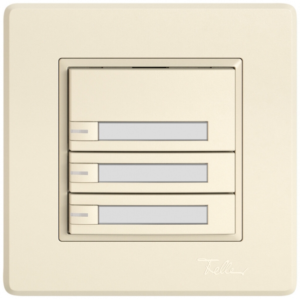 UP-KNX-Taster RGB EDIZIO.liv SNAPFIX® Temperaturfüh.RGB-LED Pap.3×T 1-Tbed.cr 