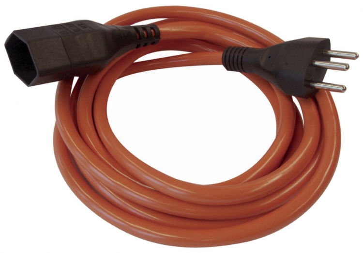 Verlängerungskabel ELBRO PUR 10A 230V 3×1.5mm² Typ 12/Typ 13 3m orange 