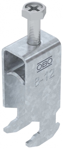 Brida rapida BET 2056 piede a H metallo 8…12mm 2×cavo acciaio Zn-cal-im 