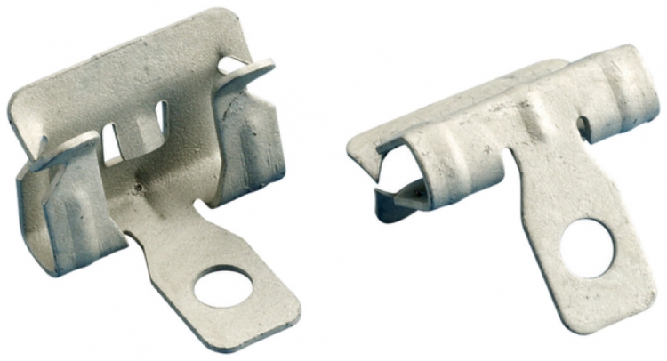Attache de rebord Caddy trou Ø7mm rebord 2…3mm, acier à ressort ARMOUR 