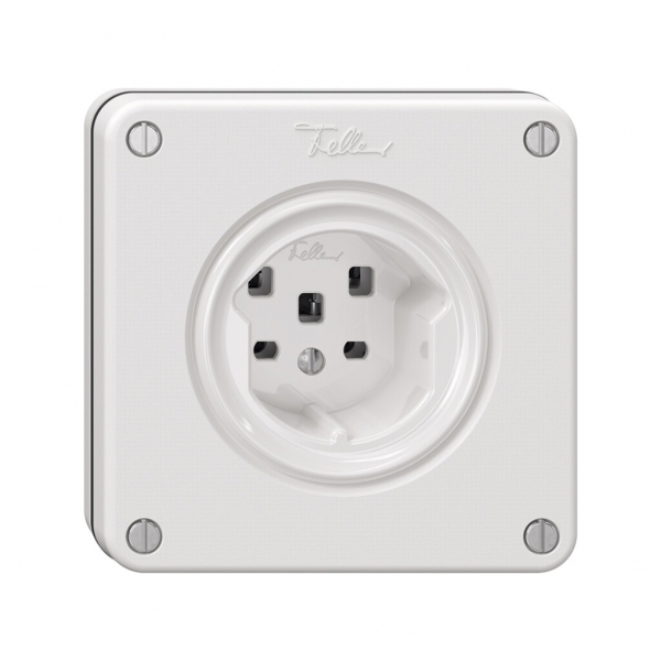 Presa NUPU NEVO, 1×T25, bianco 