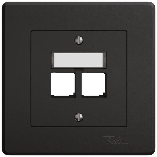 Kit de montage ENC EDIZIO.liv EASYNET S-One SNAPFIX® droit 2×RJ45 no 