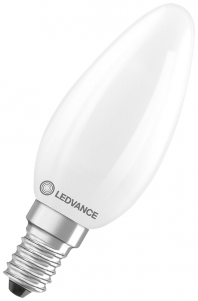 Lampada LED LEDVANCE CLASSIC B E14 5.9W 806lm 827 REG B10.5 opaco Ø35×100mm 