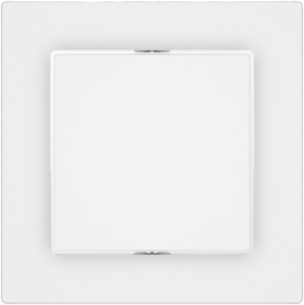 Tasto a pulsante EDIZIO.liv SNAPFIX® ARK/1P illuminazione laterale bianco bi 