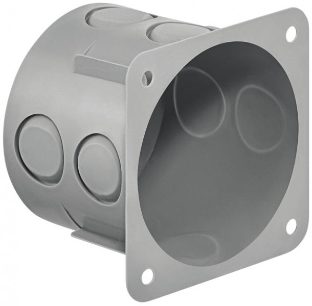 Boîte pour paroi creuse HSB Basic 1×1 gris Ø65×50mm, bride TFC 850°C s.halog. 