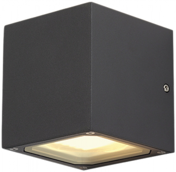 Lampada a muro SLV SITRA CUBE, 2×GX53 9W IP44 antracite 