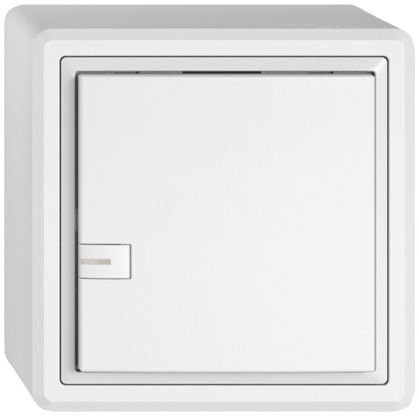 Poussoir KNX RGB AP EDIZIO.liv SNAPFIX® capteur temp.RGB-LED 1× comm.1T bc 