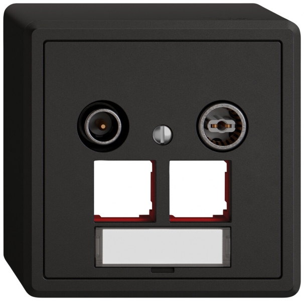 Prise multimédia AP TV-R EDIZIO.liv SNAPFIX® EASYNET p.2×RJ45 S-One 11dB no 