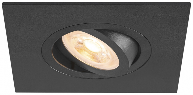 Downlight LED SLV NEW TRIA 75 XL GU10 1×10W REG 110×110mm nero 