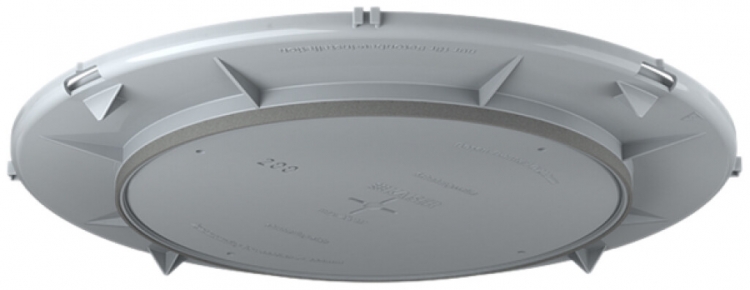 Placca frontale HaloX 250 per calcestruzzo a vista, uscita Ø200mm 