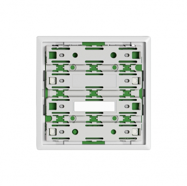 Plaque frontale EDIZIO.liv SNAPFIX® pour poussoirs UNI 3912-1 sans LED bc 