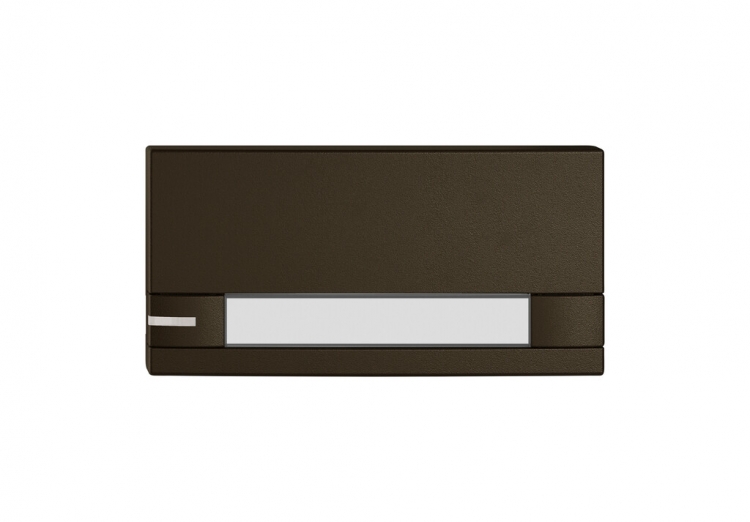 Poussoir 1/2 EDIZIO.liv KNX et UNI a.SNAPFIX® a.LED a.étiquette comm.2T br 