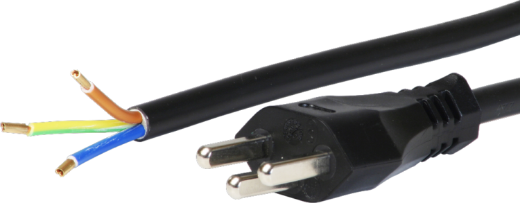 Cavo da rete T23 Td 3×1.5mm² 2m con spina T23 nero 