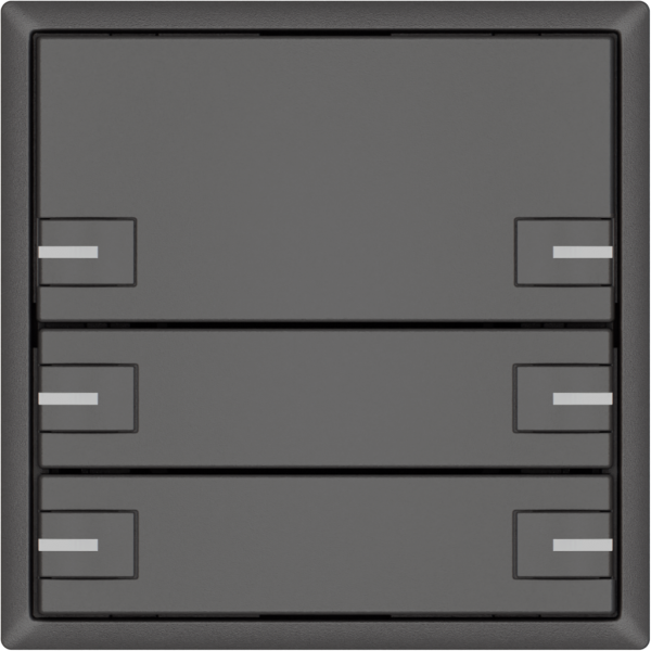 Pulsante universale EDIZIO.liv UNI SNAPFIX® c.LED RGB 3× com.2T grs 