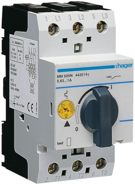 Démarreur de moteur Hager 0.63…1A 