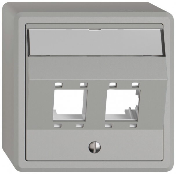 Kit de montage AP EDIZIO.liv SNAPFIX® pour freenet cat.5e/6 2× grc 