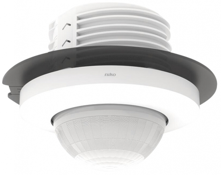 Détecteur de présence INC Niko P42LR 360° Master 230V 32…37m IP20 blanc 