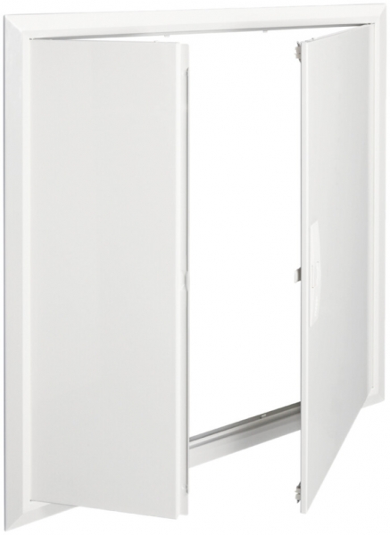 Cornice con porta Hager univers 853×853×10mm IP00 bianco per FW53U.. 