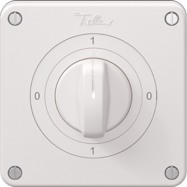 Interrupteur rotatif NEVO N.CO 0/3L, avec manette, KS, 0-1-0-1, blanc 