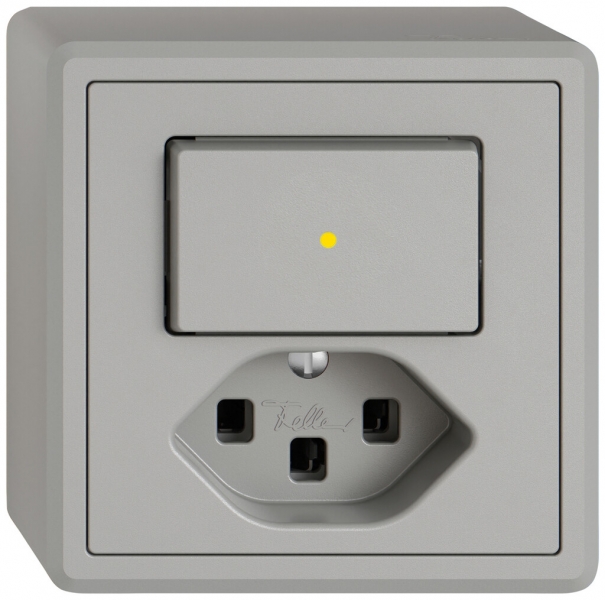 Combinazione AP EDIZIO.liv SNAPFIX® ARK+T23 illuminazione frontale gi grc 