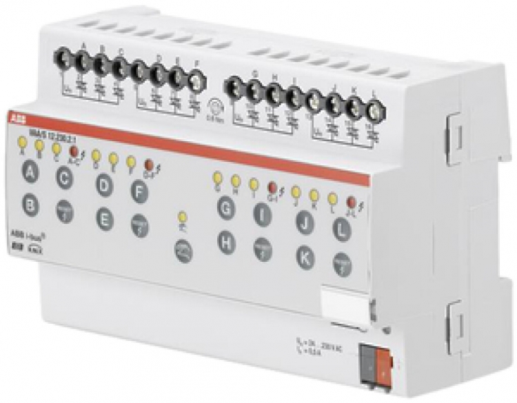 Actionneur de chauffage KNX AMD ABB, 12-fois 160mA 24…230VAC 
