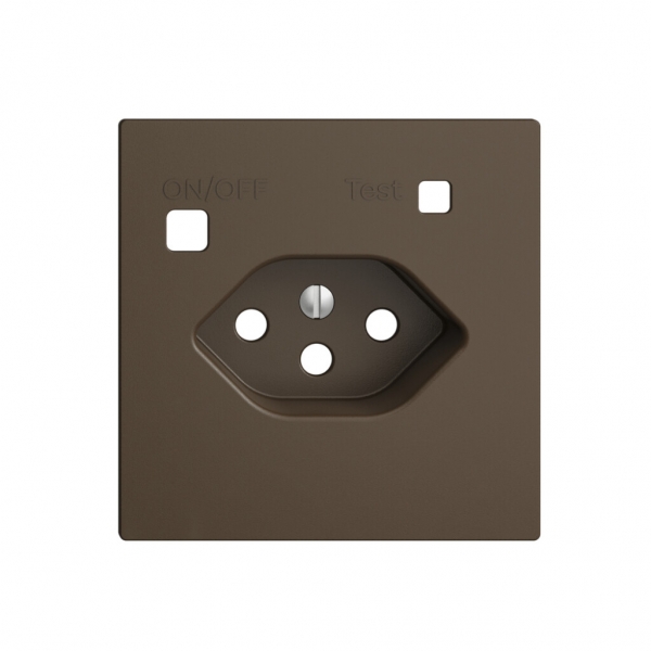 Kit frontal EDIZIOdue pour prise FI F, T13, coffee 