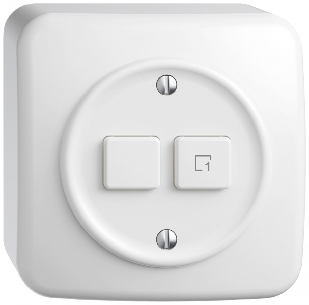 Station sec.interr.AP STANDARDdue Wiser SNAPFIX® 1 canal 1 scène 2 touches bc 
