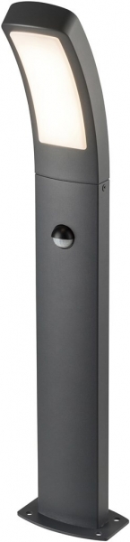 Paletto luminoso LED Z-Licht C80 sens.-PIR 12W 3000K 120×800mm, antracite 