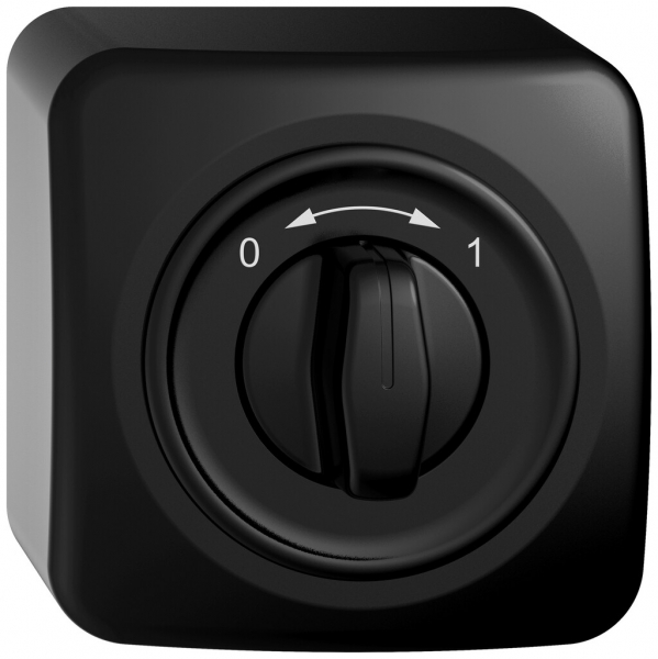 Contatto rotativo AP STANDARDdue SNAPFIX® 0<->1/1P con manopola girevole ne 