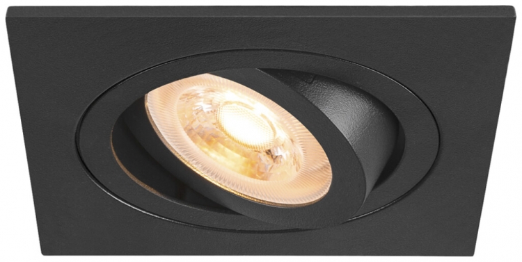 Downlight LED SLV NEW TRIA 75 GU10 1×10W REG 90×90mm nero 