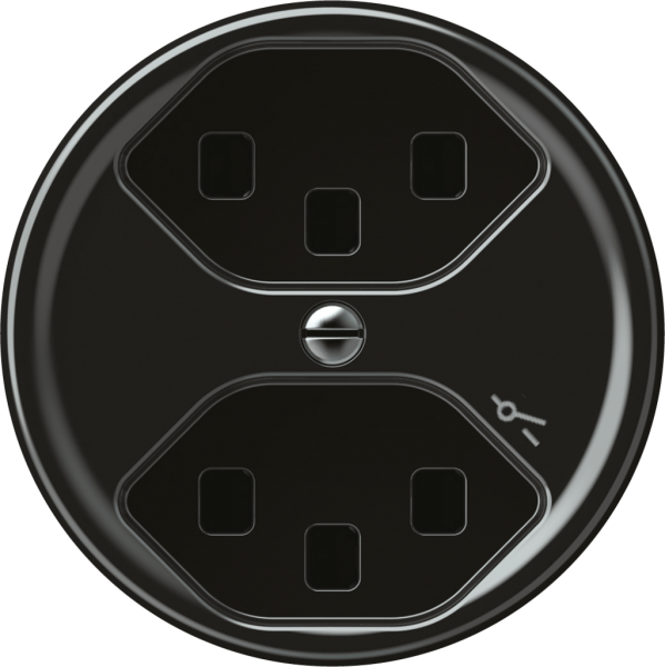 Presa origin 2×tipo 23 1×S 16A 230V 60×60mm nero 