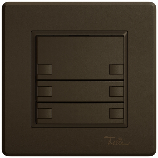 Pulsante KNX RGB INC EDIZIO.liv SNAPFIX® sensore temp.s.LED 6× com.1T ma 