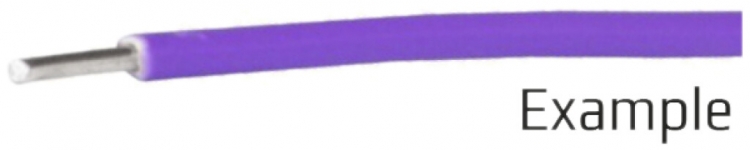Fil M72 1×0.8mm étamé violet 