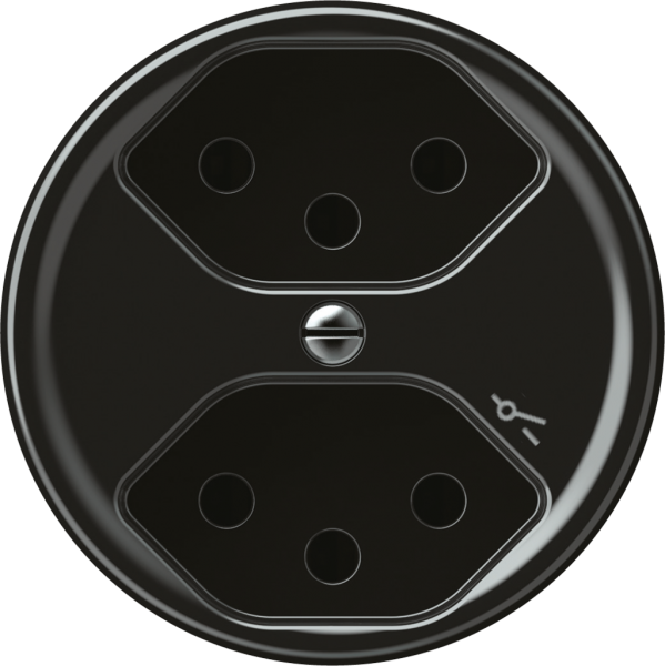 Presa origin 2×tipo 13 1×S 10A 230V 60×60mm nero 