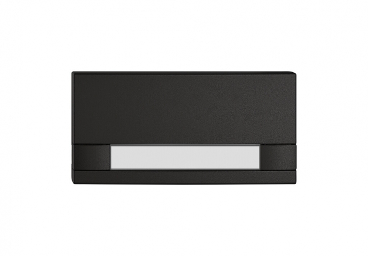 Poussoir 1/2 EDIZIO.liv KNX et UNI a.SNAPFIX® s.LED a.étiquette comm.2T no 