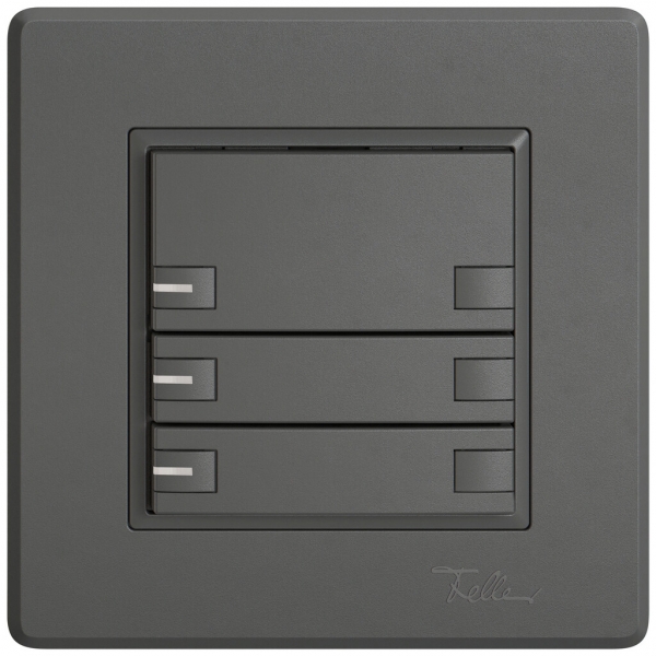 Pulsante KNX RGB INC EDIZIO.liv SNAPFIX® sensore temp.s.LED 3× com.2T grs 