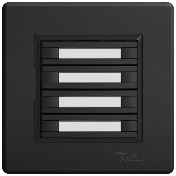 Pulsante KNX RGB INC EDIZIO.liv SNAPFIX® sensore temp.s.LED targ.4× com.2T ne 