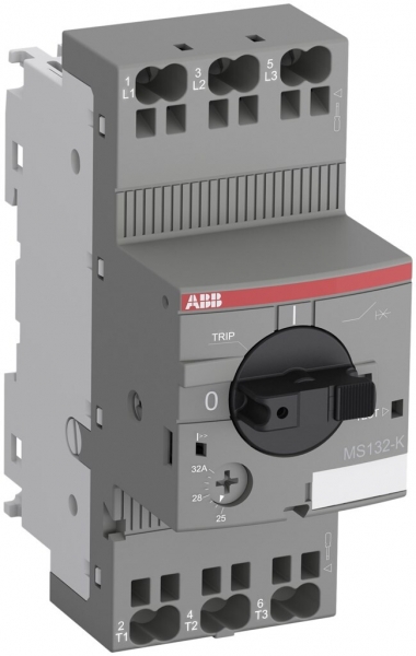 Salvamotore ABB MS132, 12.5kW AC-3, 20…25A, Push-In 